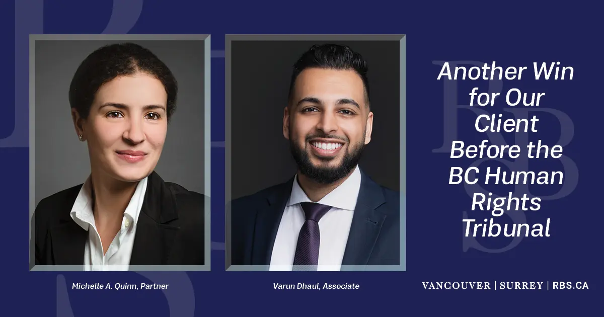 Another Win for Our Client Before the Human Rights Tribunal